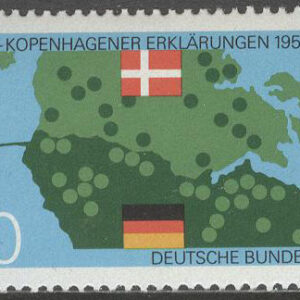 Tyskland – M 1241 Bonn – Köpenhamn förklaringen 30 år – Flaggor, märke kpl **