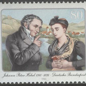 Tyskland – M 1246 Johann Peter Hebel 225 år – Hembyggdsdiktare, märke kpl **