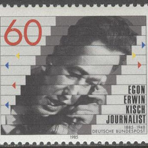 Tyskland – M 1247 Egon Erwin Kisch 100 år – Journalist & Författare, 1 kpl **