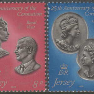 Jersey – M  185-186 Kröning av Elisabeth II 25 år, 2 kpl **