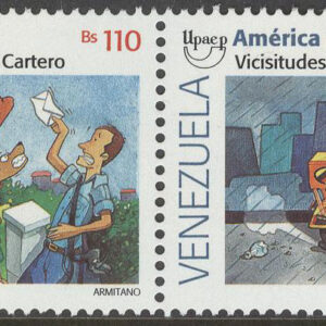 Venezuela – M 3111-3112 Postutdelning – Motorcykel, par kpl **
