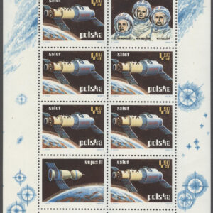 Polen – M BL  53 Rymd – Rymdforskning – Rymdstationen Salut, Block **