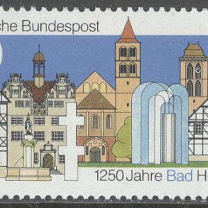 Tyskland – M 1271 Staden Bad Hersfeld 1250 år, märke kpl **