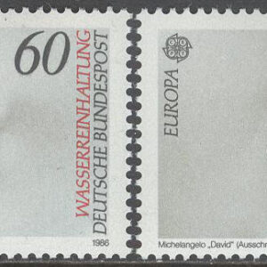 Tyskland – M 1278-1279 Europa CEPT 1986 Miljövårdsskydd, serie 2 kpl **