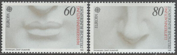 Tyskland - M 1278-1279 Europa CEPT 1986 Miljövårdsskydd, serie 2 kpl **