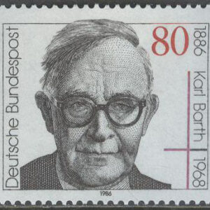 Tyskland – M 1282 Karl Barth 100 år – Teolog från Schweiz, märke kpl **