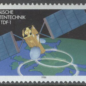 Tyskland – M 1290 Rymd – Europeisk rymdteknik – Kommunikation, märke kpl **