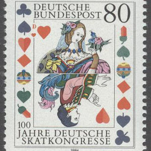 Tyskland – M 1293 Tyska Skatkongressen 100 år – Kortspel, märke kpl **