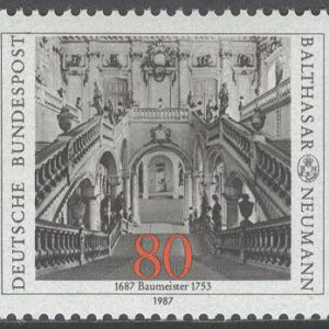 Tyskland – M 1307 Balthasar Neumann 300 år – Byggmästare, märke kpl **