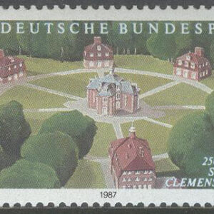 Tyskland – M 1312 Slottet Clemenswerth 250 år, märke kpl **