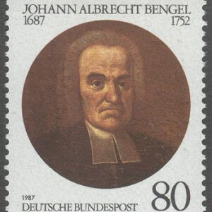 Tyskland – M 1324 Johann Albrecht Bengel 300 år – Teolog, märke kpl **