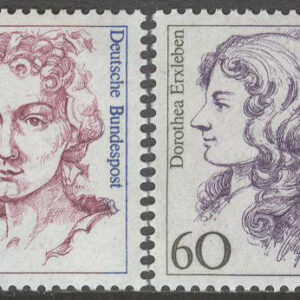 Tyskland – M 1331-1332 Historiska kvinnor II bla D Erxleben – Läkare, serie 2 kpl **