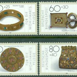 Tyskland – M 1333-1336 Vällfärd, guld och silversmide,  4 kpl **