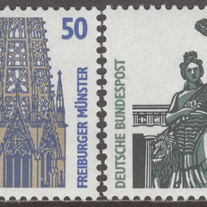 Tyskland – M 1339-1342 A Byggnader bla Freiburgs Domkyrka, serie 4 kpl **