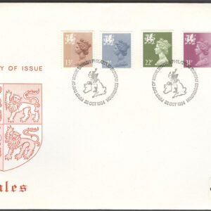 Wales – FDC 1984-10-23 – Drottning Elisabeth II, serie 4 kpl