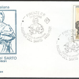 Italien – FDC 1986-11-10 – Italiensk konst av bla F Casorati, serie 2 kpl
