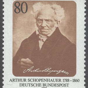 Tyskland – M 1357 Arthur Schopenhauer 200 år – Filosof, märke kpl **