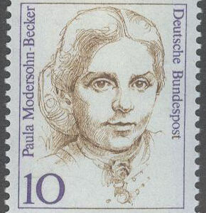 Tyskland – M 1359 Historiska kvinnor IV – P Modersohn-Becker – Konstnär, kpl **
