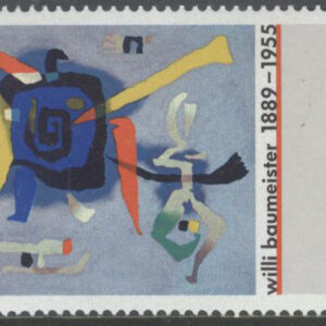 Tyskland – M 1403 Willi Baumeister 100 år – Konstnär, märke kpl **