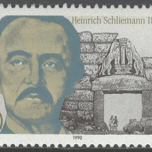 Tyskland – M 1480 Heinrich Schliemann död i 100 år – Forntidsforskare, 1 kpl **