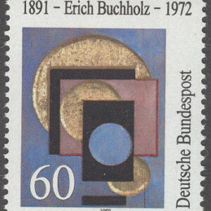 Tyskland – M 1493 Erich Buchholz 100 år – Konstnär & Arkitekt, märke kpl **