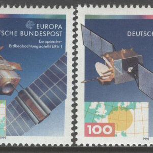 Tyskland – M 1526-1527 Europa CEPT 1991 Europeisk rymdfart, serie 2 kpl **