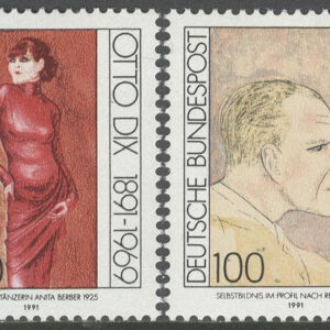 Tyskland – M 1572-1573 Otto Dix 100 år – Konstnär, serie 2 kpl **