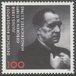 Tyskland – M 1574 Julius Leber 100 år – Politiker, märke kpl **