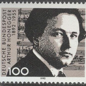 Tyskland – M 1596 Arthur Honegger 100 år, kompositör, 1 kpl **