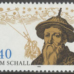 Tyskland – M 1607 Johann Adam Schall von Bell 400 år – Astronom, märke kpl **