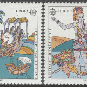 Tyskland – M 1608-1609 Europa CEPT 1992 Upptäckten av Amerika, serie 2 kpl **