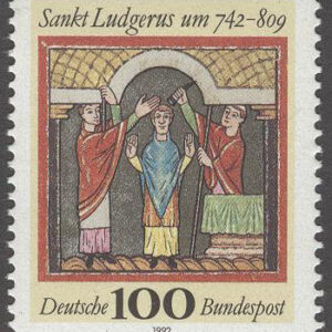 Tyskland – M 1610 St. Ludgerus 125 år – Konst, märke kpl **