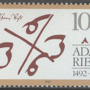 Tyskland – M 1612 Adam Riese 500 år, märke kpl **