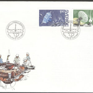 Sverige – FDC 1984-10-13 – Satellitprojekt Viking, 2 kpl Vinjett 1