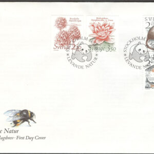 Sverige – FDC 1985-03-14 – Levande Natur, 4 kpl Vinjett 1