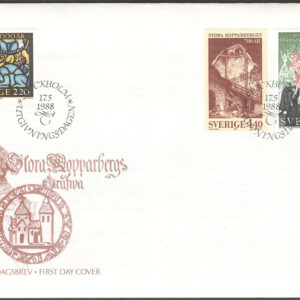 Sverige – FDC 1988-05-17 – Jubileer, 3 kpl Vinjett 1