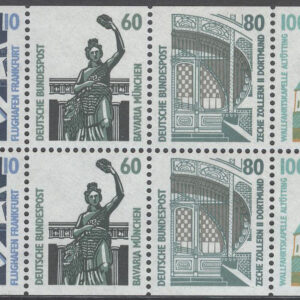 Tyskland – M 1341-1342, 1347, 1406 Sevärdheter bla Kapell i Altötting, HBL kpl **