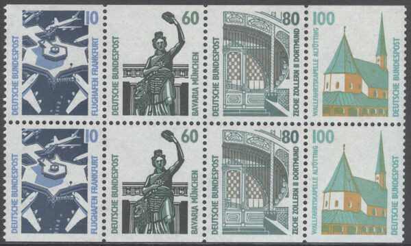 Tyskland - M 1341-1342, 1347, 1406 Sevärdheter bla Kapell i Altötting, HBL kpl **