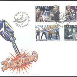 Sverige – FDC 1999-10-02 – Dansband, serie 4 kpl Vinjett 1