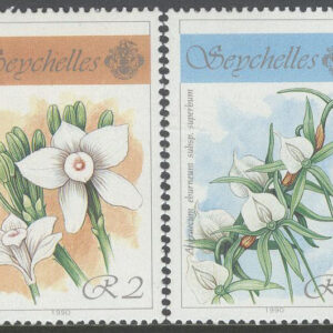 Seychellerna – M  714-717 Blommor – Orkidéer II, serie 4 kpl **