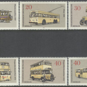 Berlin – M  446-451 Fordon – Gamla & Nya Bussar bla hästdragna, 6 kpl **