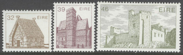Irland - M  591-593 Irländsk Arkitektur - Byggnader, 3 kpl **