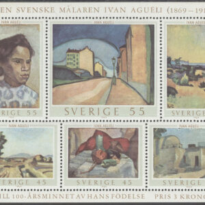 Sverige – F  657-662 (BL 2) Ivan Aguéli, block kpl **