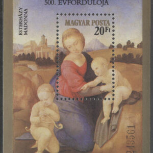 Ungern – M BL 164 A Konst – Raffael 500 år, Block **