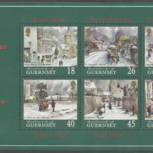Guernsey – M BL  25 Jul 2000 – Konst – Kyrkor i bla St. Martin, Block **