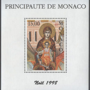 Monaco – M BL  75 Jul 1998 – Konst – Maria & Barn, Block **