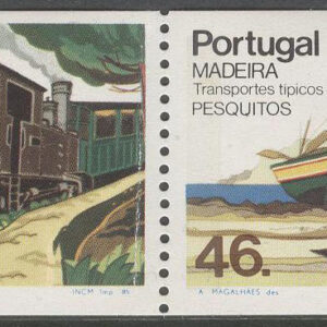 Madeira – M  100-103 C Transportmedel – Båtar – Tåg, 4-strip kpl **