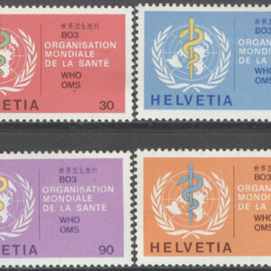 Schweiz – OMS – M   36-39 WHO-emblem, 4 kpl **