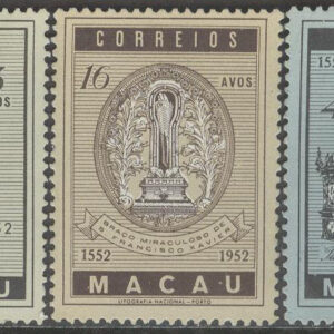 Macau – M  388-390 St. Franz Xaver död i 400 år, serie 3 kpl **