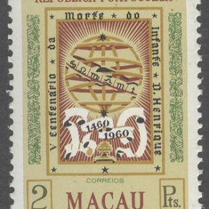Macau – M  416 Henrik Sjöfararen död i 500 år, märke kpl **